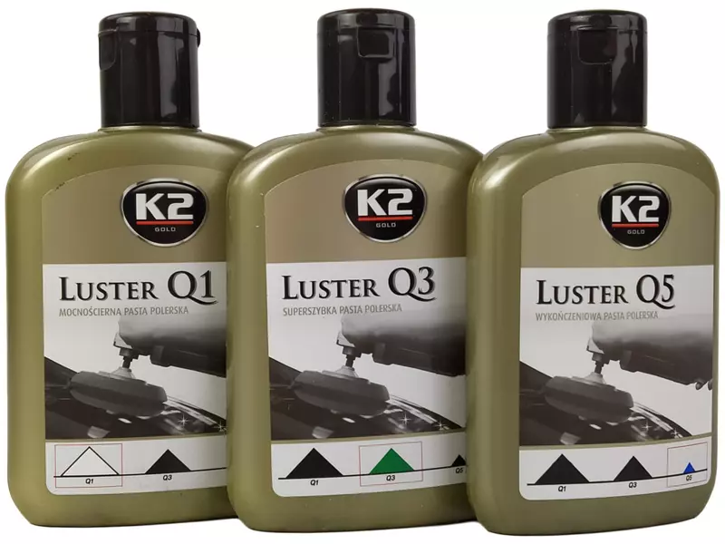 K2 LUSTER Q1 Q3 Q5 PASTY POLERSKIE ZESTAW 200ML