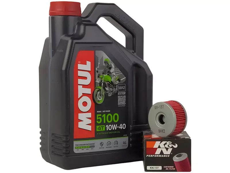 MOTUL 5100 4T 10W40 4L+ K&N FILTR OLEJU KN-137