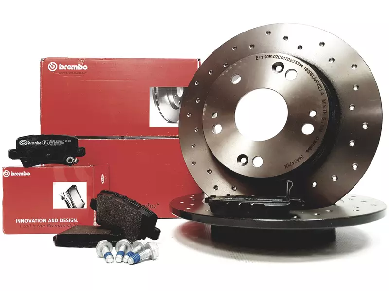 BREMBO XTRA TARCZE+KLOCKI TYŁ HONDA CIVIC VIII