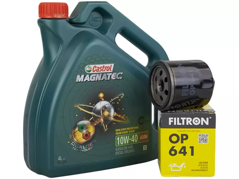 CASTROL MAGNATEC 10W40 A3/B4 4L+FILTR OLEJU OP641