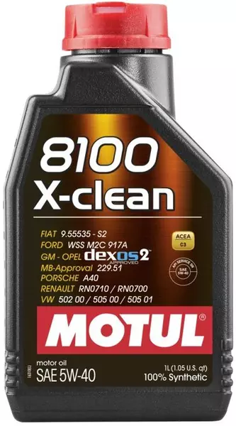 MOTUL 8100 X-CLEAN C3 5W40 API SN DEXOS2 1L