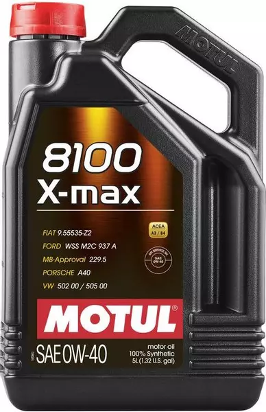 MOTUL 8100 X-MAX 0W40 API SN ACEA A3/B4 5L