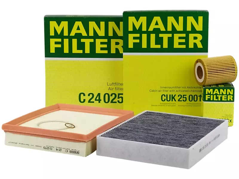 MANN ZESTAW FILTRÓW BMW 1 F20 F21 114 116 118 120