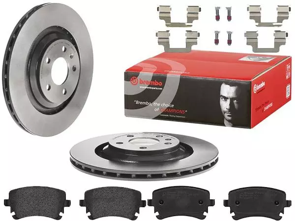 BREMBO TARCZE+KLOCKI TYŁ AUDI A6 S6 C6 330MM