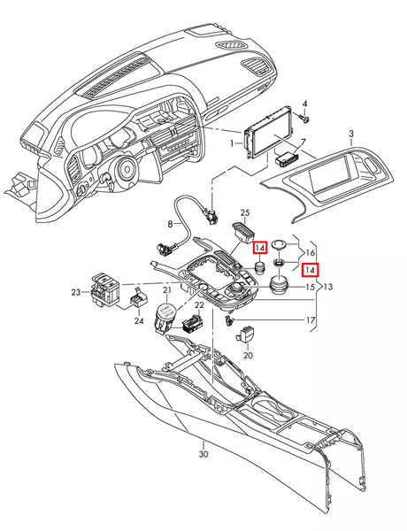 OE VAG POKRĘTŁO REG GŁOŚNOŚCI AUDI A4 S4 RS4 B8