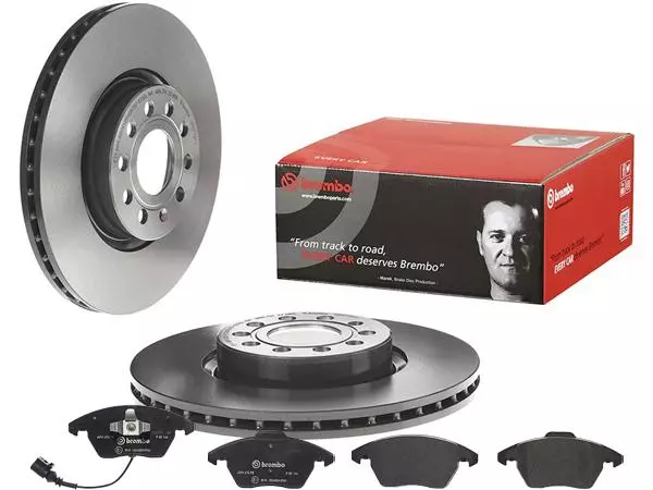 BREMBO TARCZE+KLOCKI PRZÓD SKODA SUPERB II 312MM