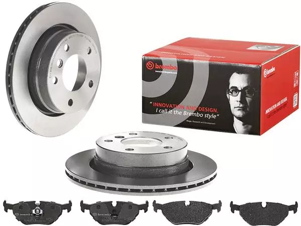 BREMBO TARCZE+KLOCKI TYŁ BMW 3 E36 276MM