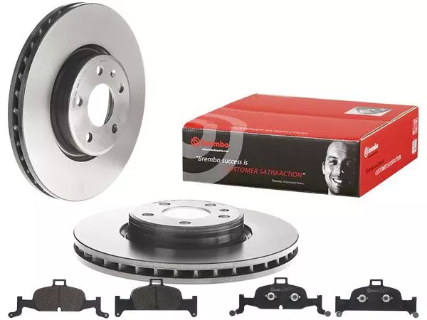 BREMBO TARCZE+KLOCKI PRZÓD AUDI A6 C8 A7 4K 318MM