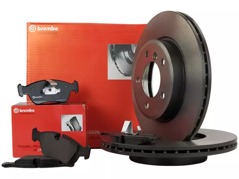 BREMBO TARCZE + BREMBO KLOCKI PRZÓD BMW E46 Z3 Z4