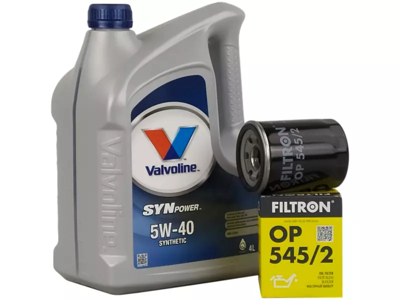 VALVOLINE SYNPOWER 5W40 4L+FILTR OLEJU OP545/2