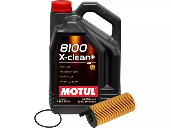 MOTUL 8100 X-CLEAN+ 5W30 5L+FILTR OLEJU OE672/4