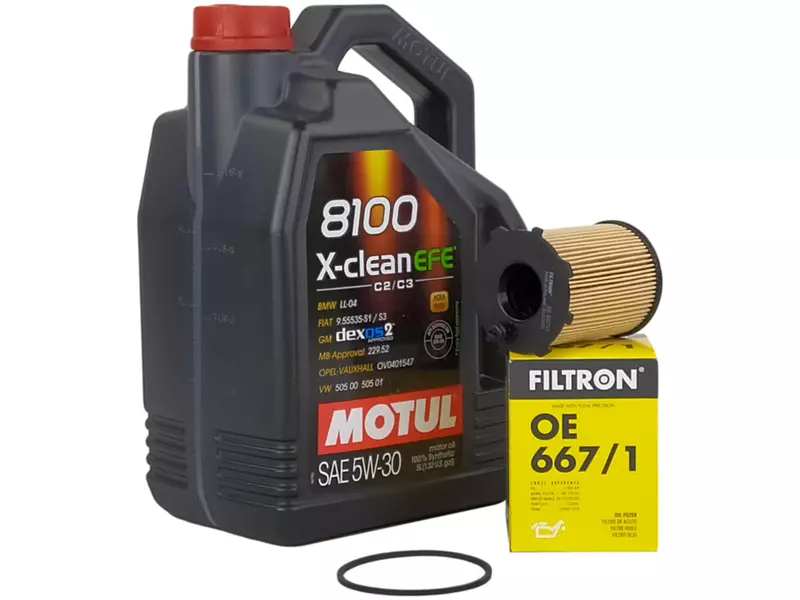 MOTUL 8100 X-CLEAN EFE 5W30 5L+FILTR OLEJU OE667/1