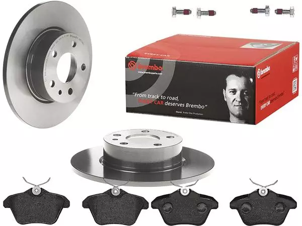 BREMBO TARCZE+KLOCKI TYŁ ALFA ROMEO 156 251MM