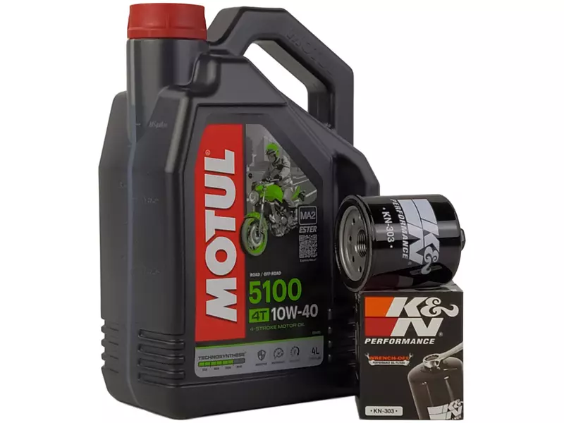 MOTUL 5100 4T 10W40 4L+ K&N FILTR OLEJU KN-303