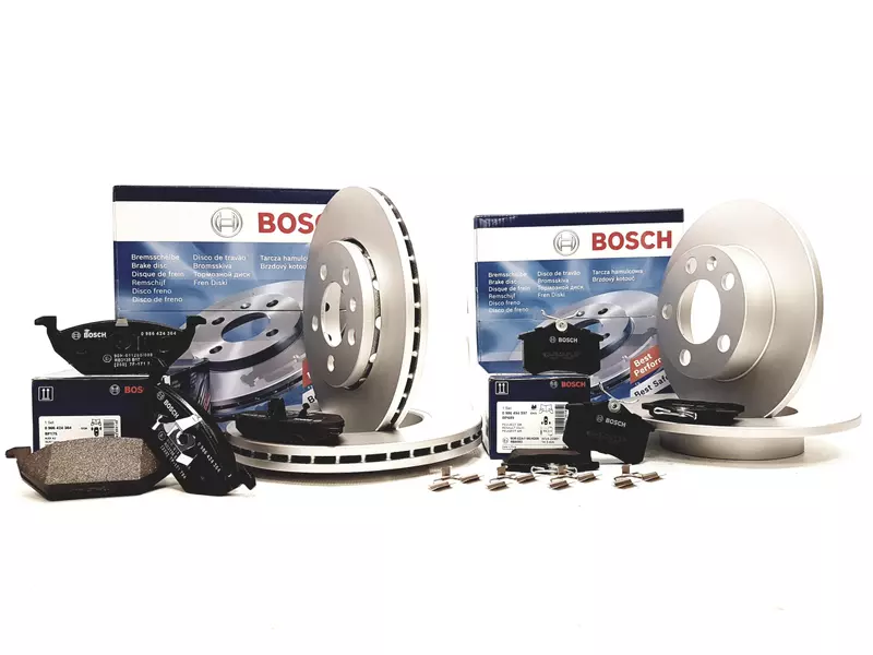 BOSCH TARCZE+KLOCKI PRZÓD+TYŁ SEAT TOLEDO II 256MM