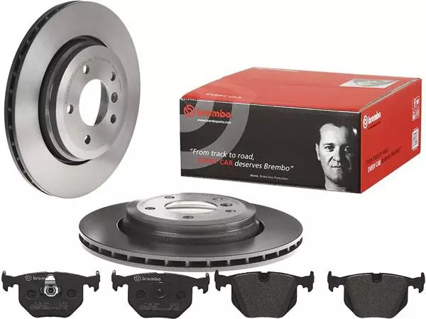 BREMBO TARCZE+KLOCKI TYŁ BMW 3 E46 320MM