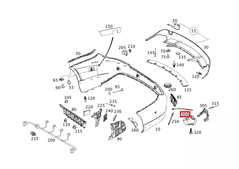 OE MERCEDES KOŃCÓWKI WYDECHU GLA 45 AMG X156