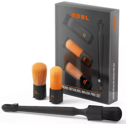 ADBL ROUND DETAILING BRUSH PRO SET ZESTAW PĘDZELKÓW