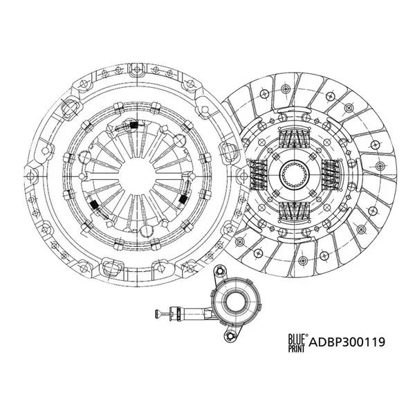 BLUE PRINT ZESTAW SPRZĘGŁA ADBP300119