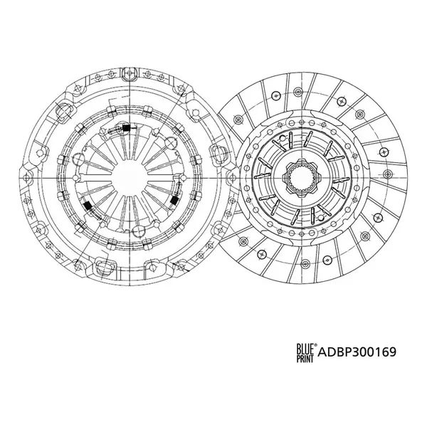 BLUE PRINT ZESTAW SPRZĘGŁA ADBP300169