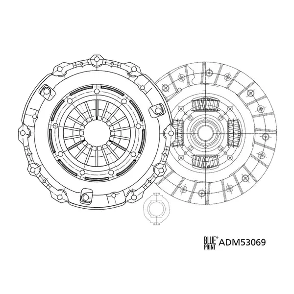 BLUE PRINT ZESTAW SPRZĘGŁA ADM53069