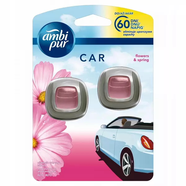 AMBI PUR CAR JAGUAR ODŚWIEŻACZ FLOWERS SPRING DUO