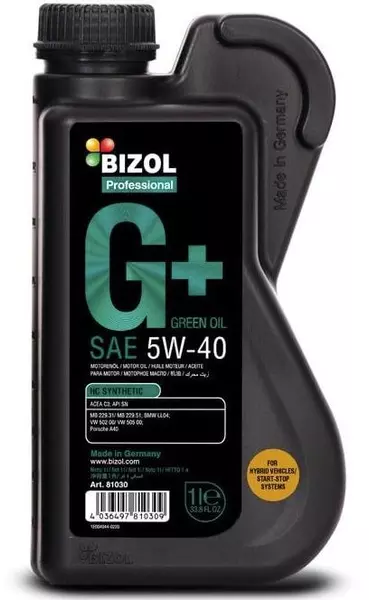 BIZOL GREEN OIL+ 5W40 C3 VW 502.00/505.00 1L