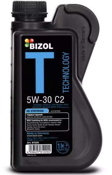 BIZOL TECHNOLOGY 5W30 C2 SN/CF ILSAC GF-4 GF-5 1L