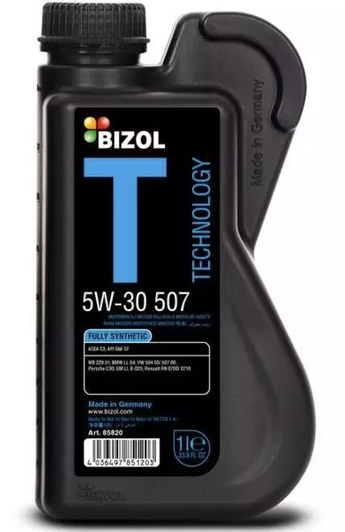 BIZOL TECHNOLOGY 5W30 VW 507.00 API SM/CF 1L