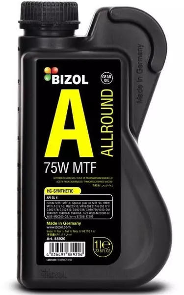 BIZOL ALLROUND GEAR 75W MTF OLEJ PRZEKŁADNIOWY 1L