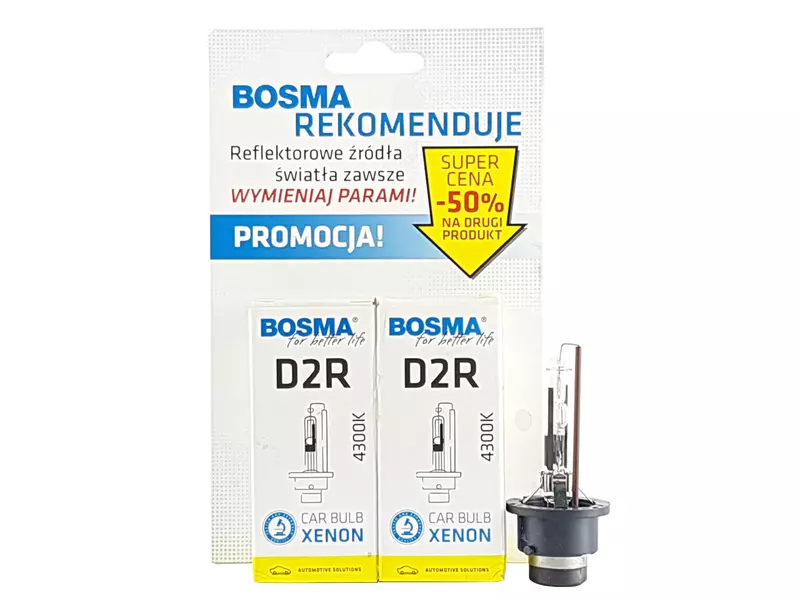 BOSMA ŻARNIKI XENON D2R 85V 35W 4300K 2SZT DUO