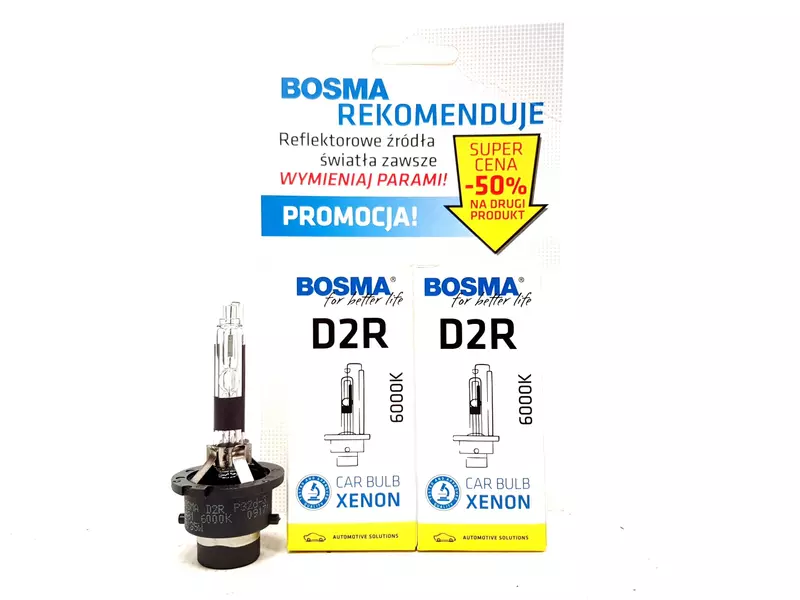 BOSMA ŻARNIKI XENON D2R 85V 35W 6000K 2SZT DUO