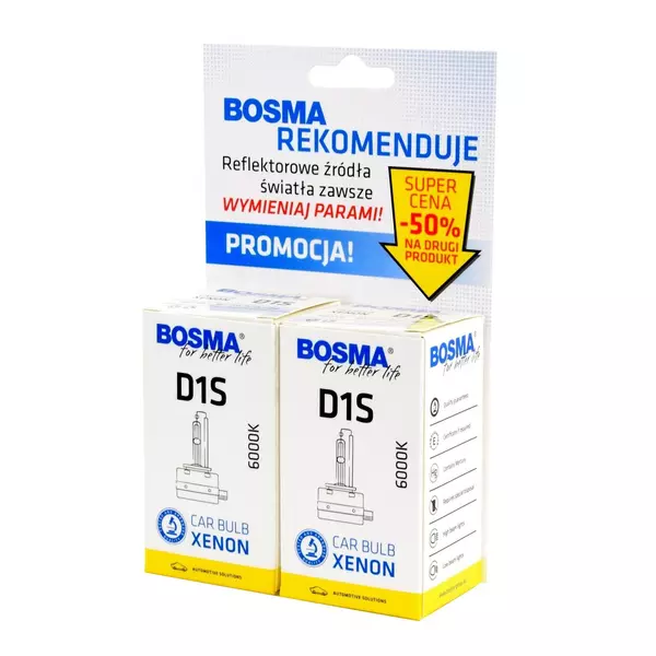 BOSMA XENON ŻARNIKI D1S 85V 35W 6000K PK32D-2 DUO