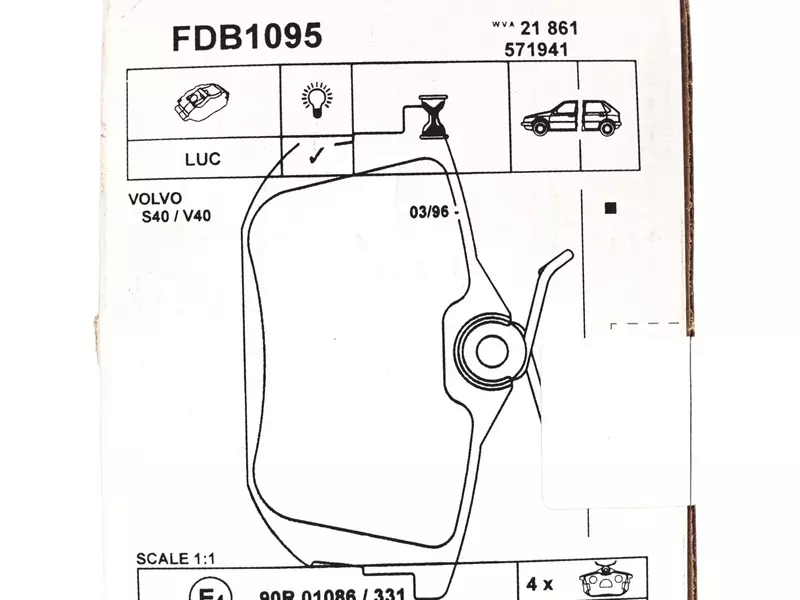 TARCZE BREMBO KLOCKI FERODO VOLVO V40 , CARISMA 