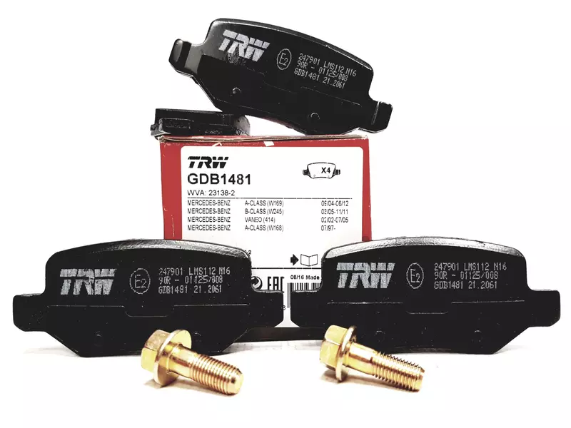 TRW TARCZE+KLOCKI TYŁ MERCEDES A W169 B W245 