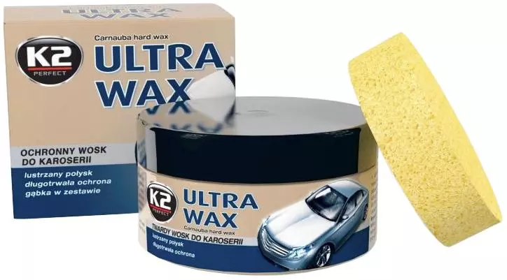 K2 ULTRA WAX TWARDY WOSK DO LAKIERU CARNAUBA 250G