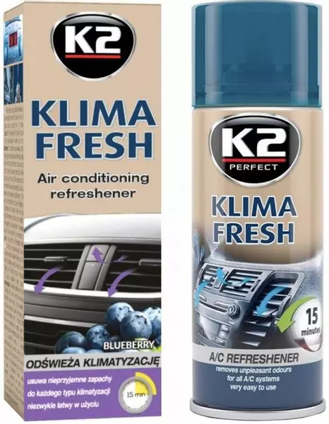 K2 KLIMA FRESH ODŚWIEŻACZ KLIMATYZACJI BLUEBERRY