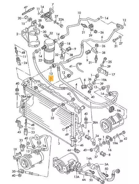 THERMOTEC PRZEWÓD KLIMATYZACJI AUDI A4 B5 A6 C5