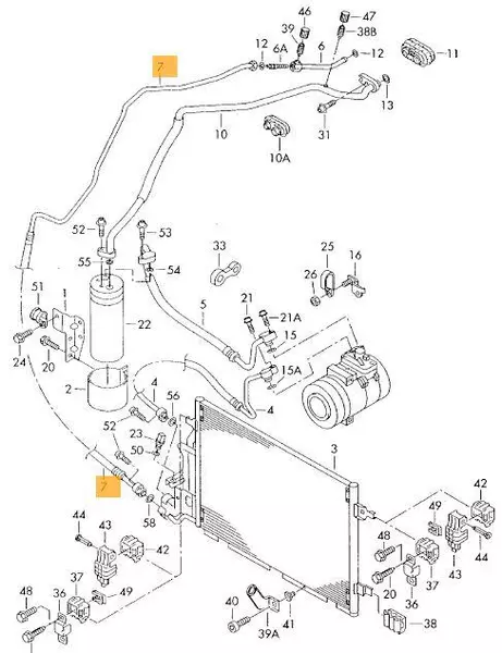 THERMOTEC PRZEWÓD KLIMATYZACJI VW PASSAT B5 FL