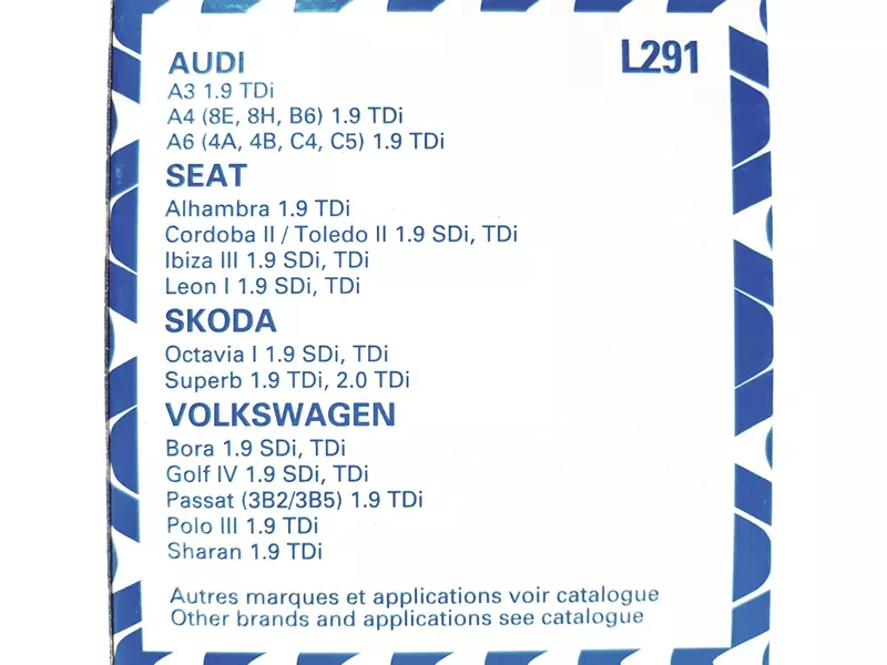 PURFLUX ZESTAW FILTRÓW AUDI A4 B6 B7 1.9 2.0 TDI 