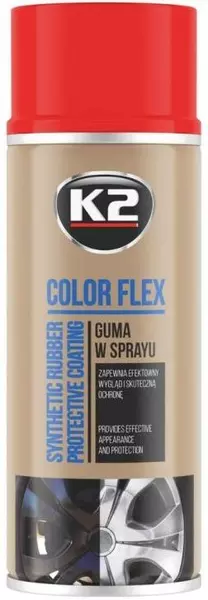 K2 COLOR FLEX GUMA W SPRAYU CZERWONY 400ML