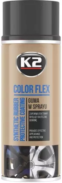 K2 COLOR FLEX GUMA W SPRAYU CZARNY MAT 400ML