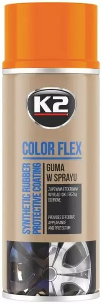 K2 COLOR FLEX GUMA W SPRAYU POMARAŃCZOWY 400ML