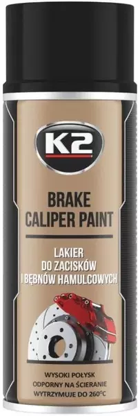 K2 BRAKE CALIPER LAKIER DO ZACISKÓW CZARNY 400ML