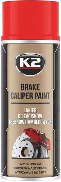 K2 BRAKE CALIPER LAKIER DO ZACISKÓW CZERWONY