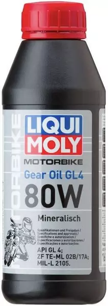 LIQUI MOLY MOTORBIKE GEAR OIL 80W 1617 500ML