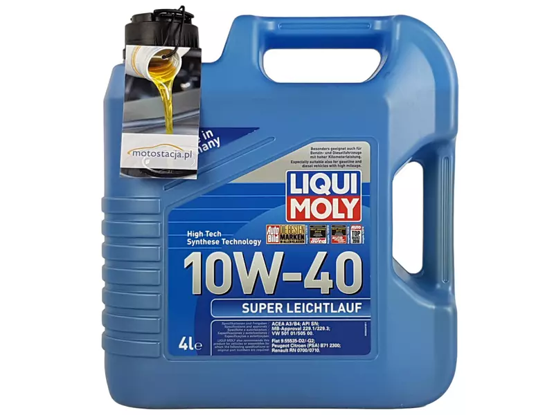 LIQUI MOLY SUPER LEICHTLAUF 10W40 A3/B4 9504 4L