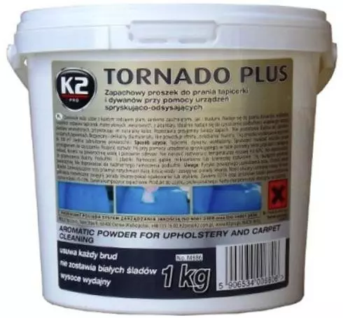 K2 TORNADO PLUS PROSZEK DO PRANIA TAPICERKI 1KG