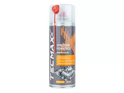 TECMAXX SPRĘŻONE POWIETRZA + SŁOMKA 400ML