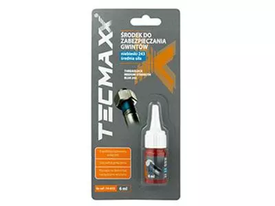 TECMAXX ŚRODEK KLEJ DO GWINTÓW 6ML NIEBIESKI